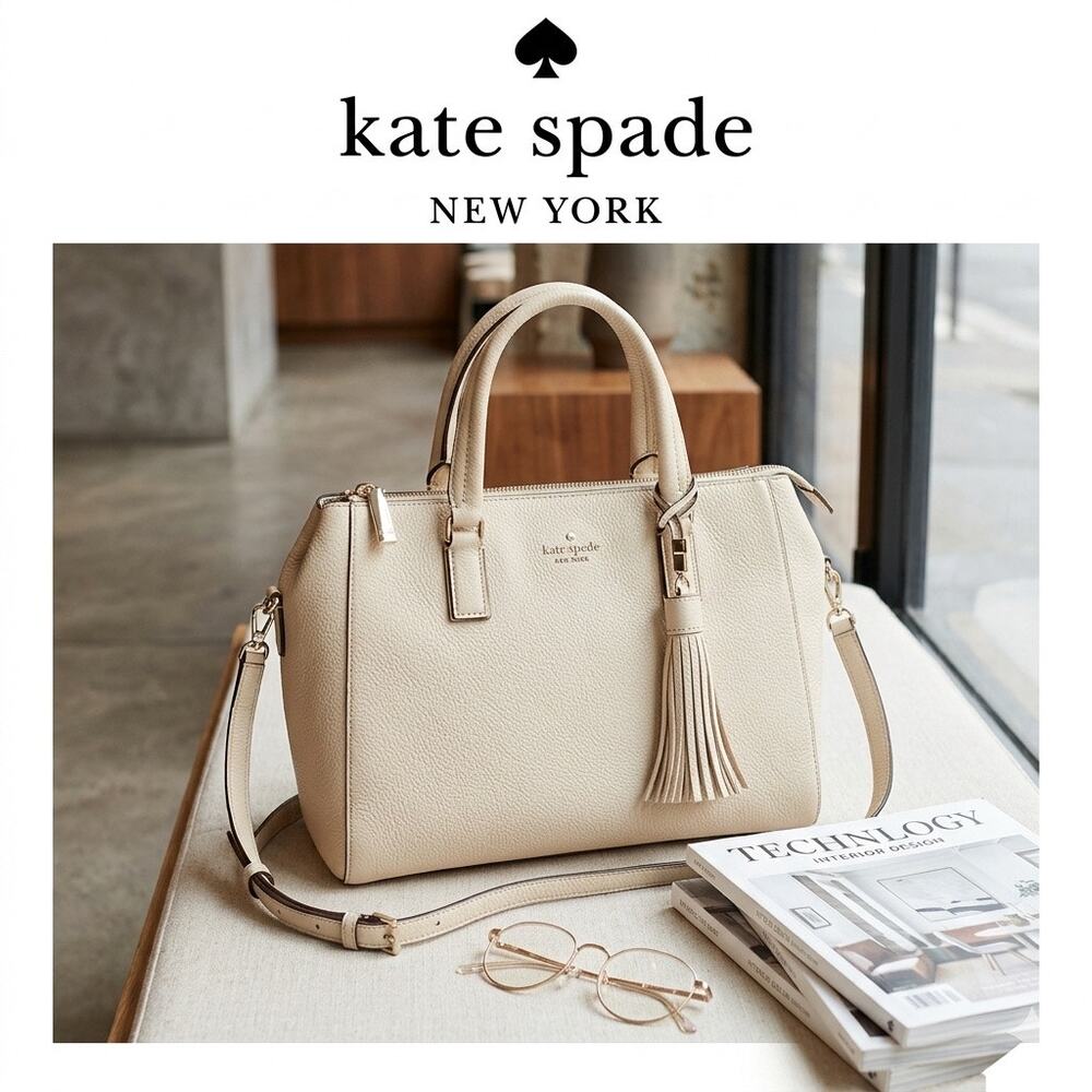 Kate Spade Naomi Small Satchel - Soft Limestone